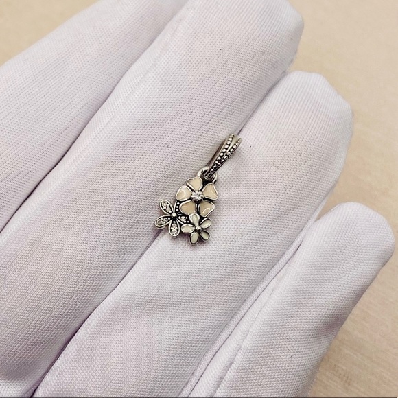 EUC Pandora 791824ENMX Sterling Silver Poetic Blooms Pendant Charm/Pendant - Picture 5 of 8